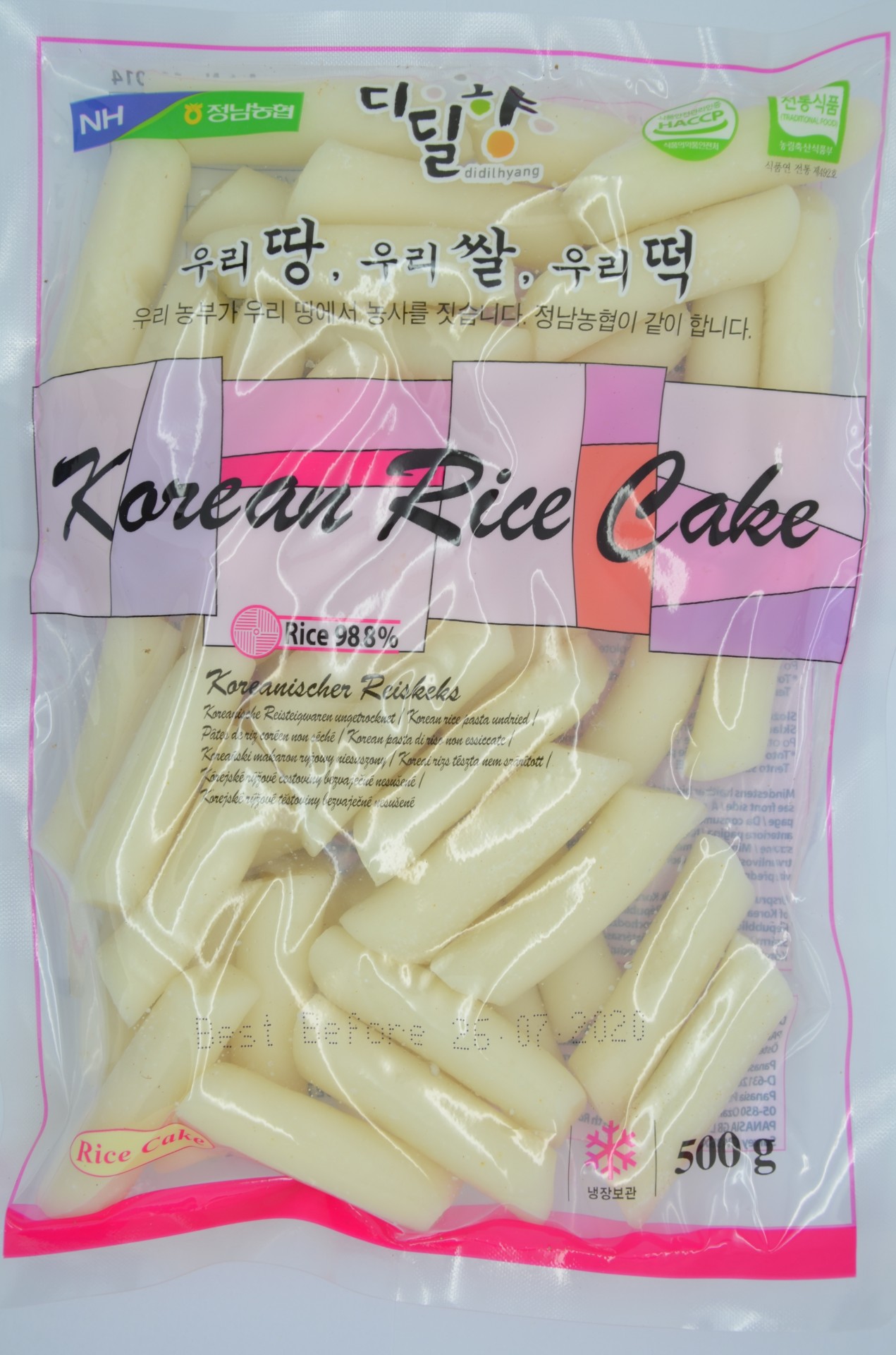 Kórejské ryžové koláčiky chladené Nonghyup 600 g