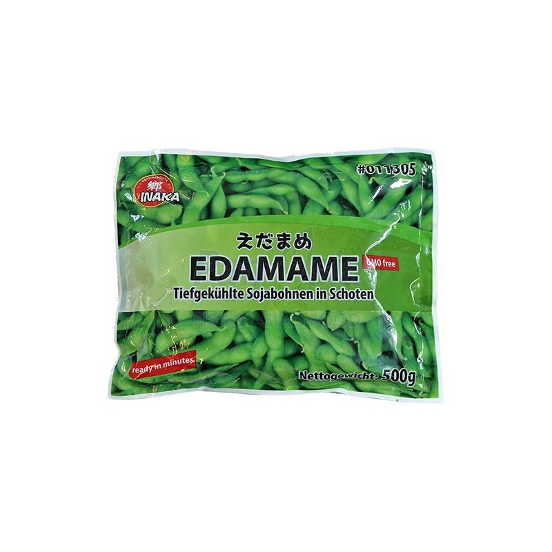 Nelúpané mrazené sójové bôby Edamame Inaka 1 kg