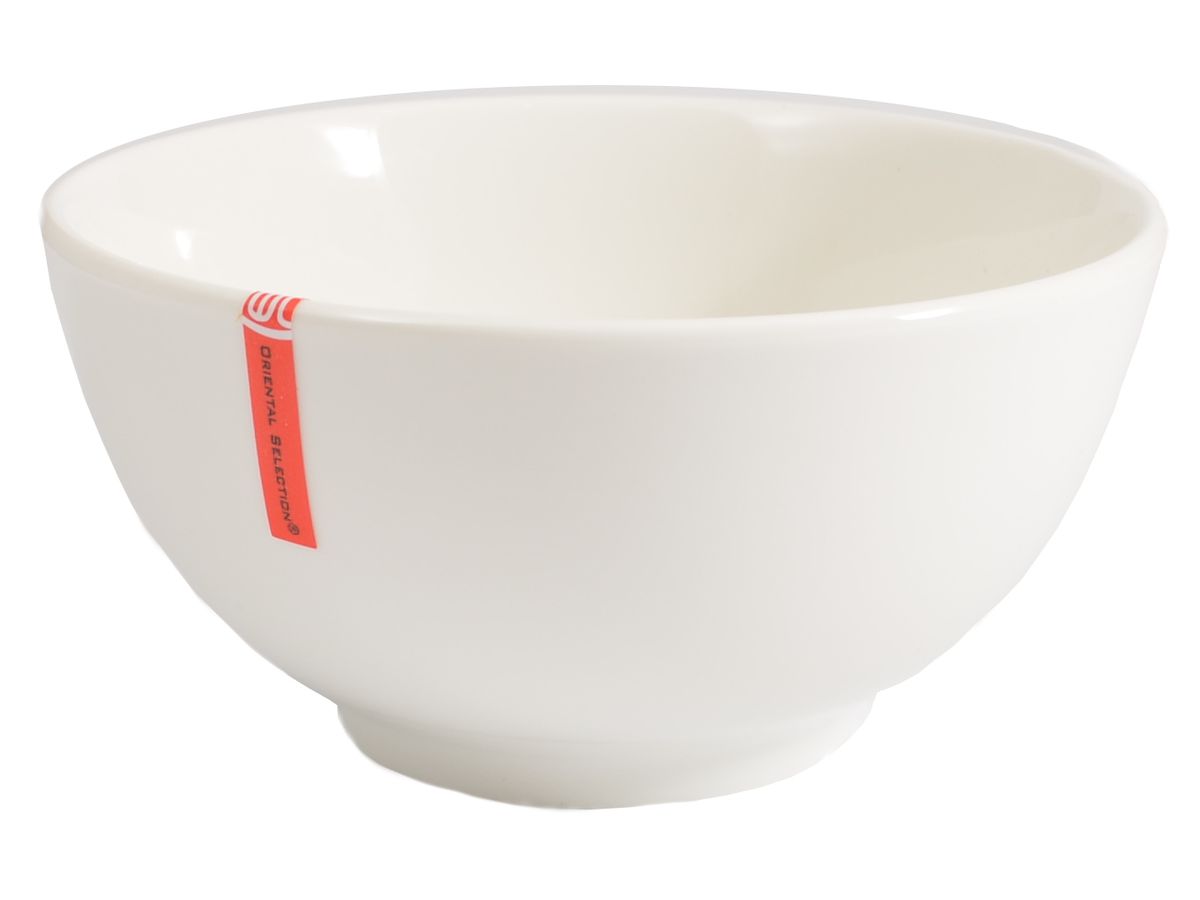 Biela porcelánová miska na ázijské špeciality