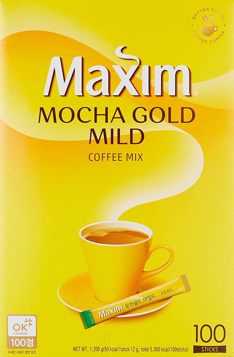 Instantná kórejská káva Maxim Mocha Mild 3 v 1