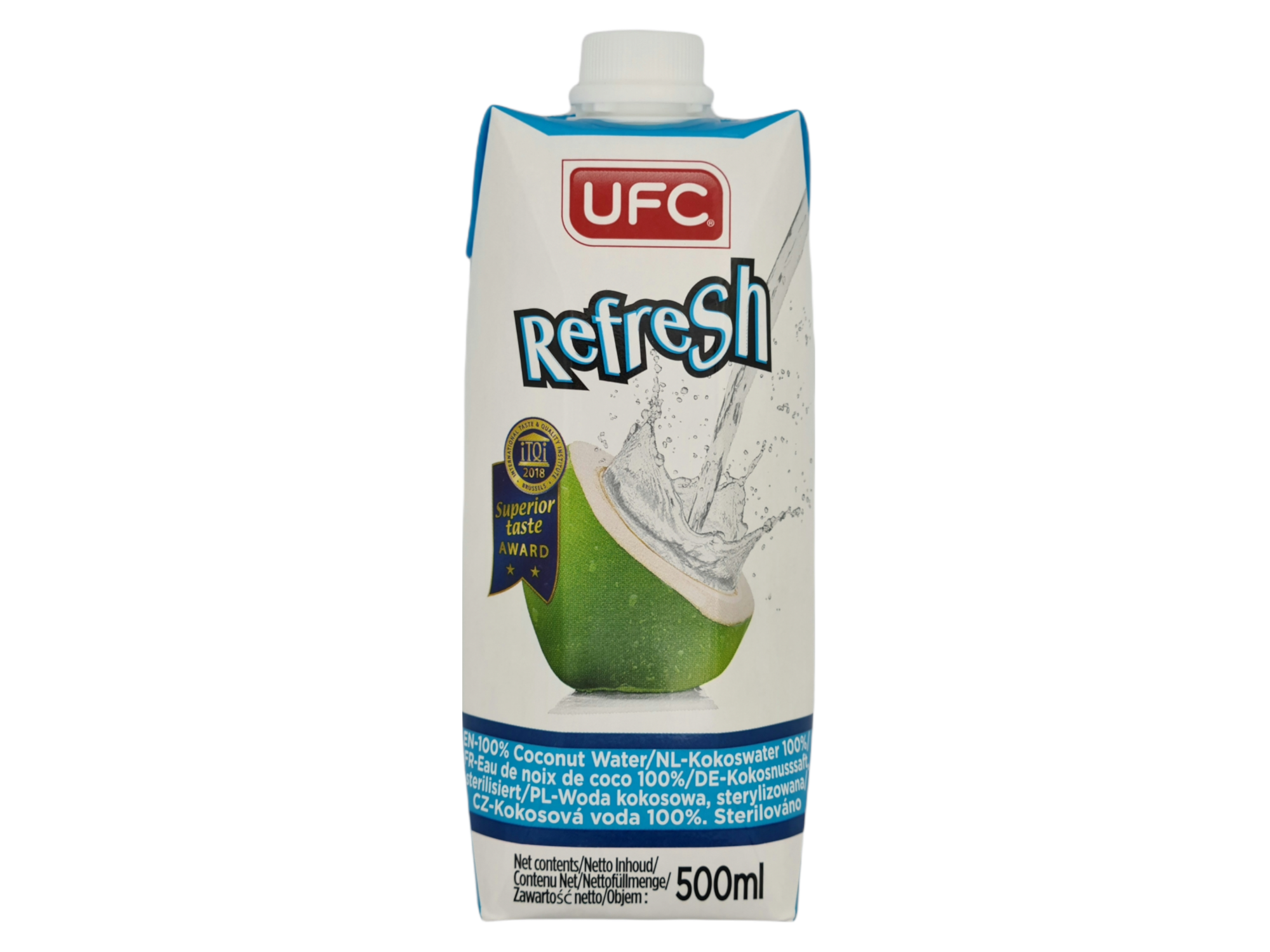 100 % prírodná kokosová voda UFC 500 ml
