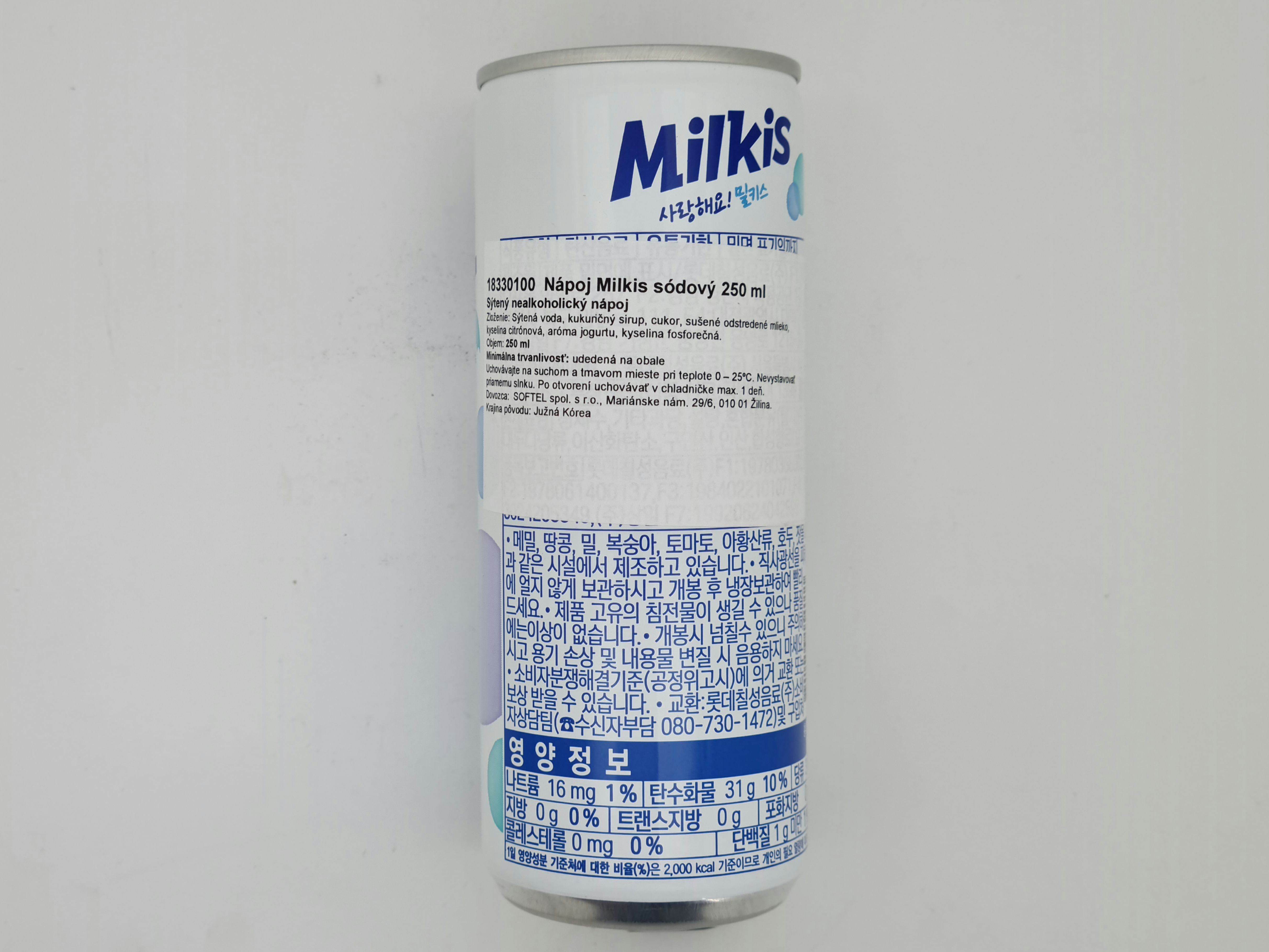 Nealkoholický nápoj Milkis sódový 250 ml