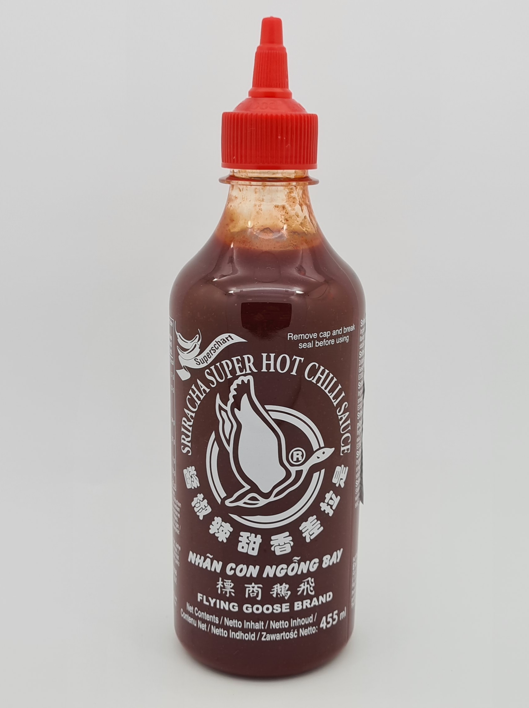 Extra pálivá čili omáčka Sriracha Flying Goose Brand 455 ml