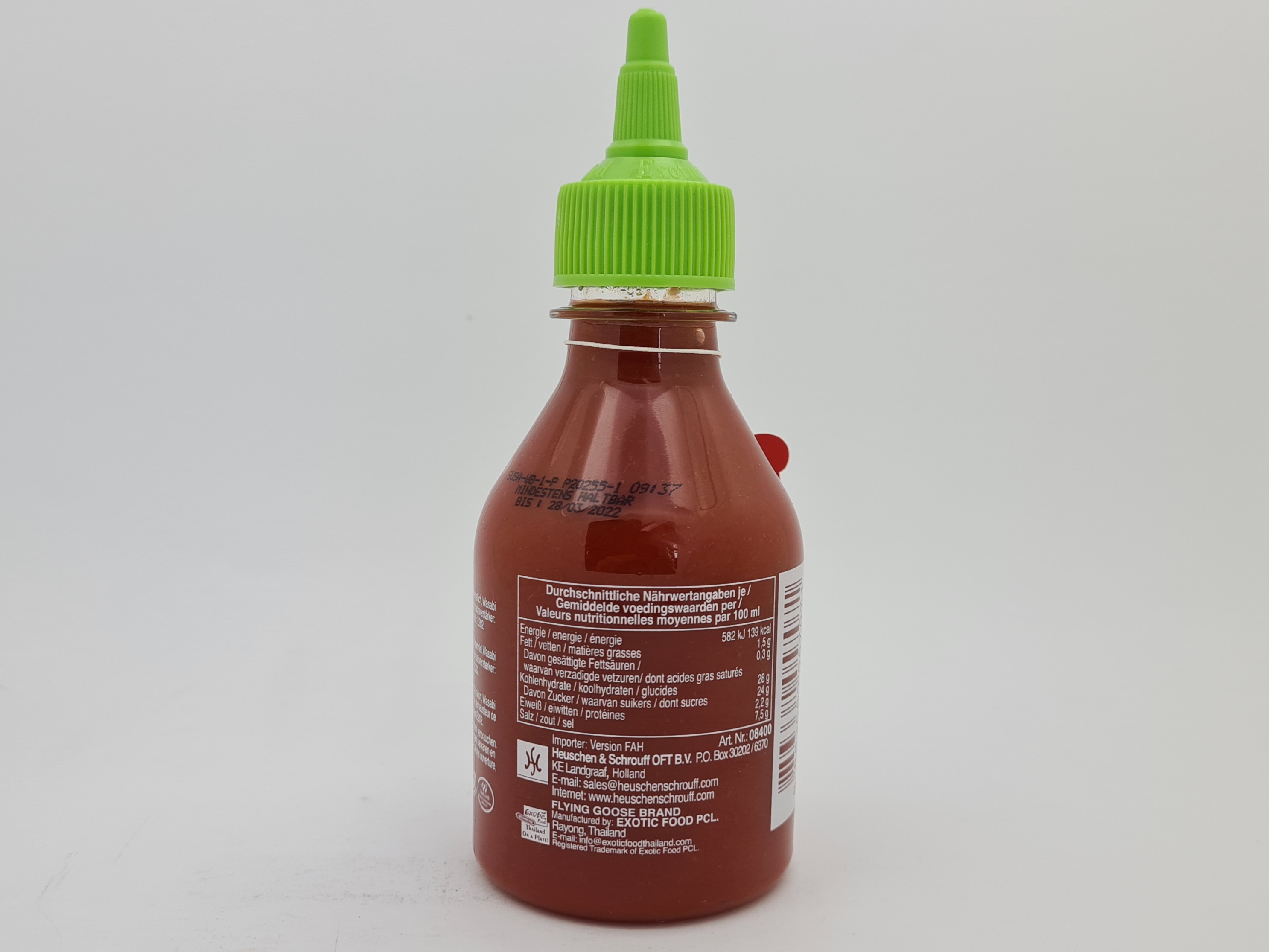 Čili omáčka Sriracha wasabi FGB 200 ml