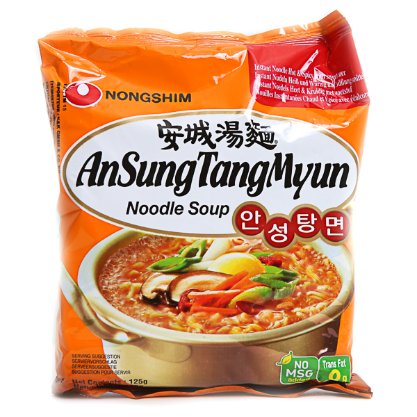 Instantná rezancová pikantná polievka AnSungTangMyun Nongshim 125 g
