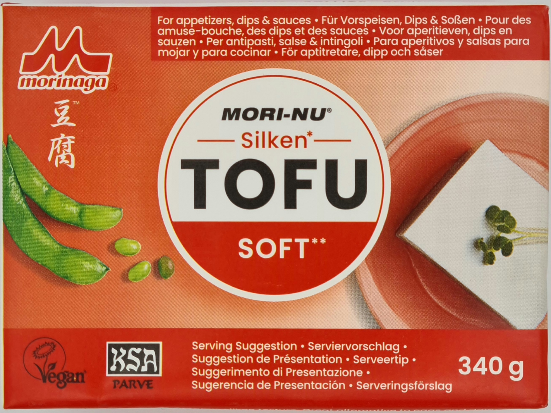 Hodvábne jemné mäkké tofu Morinaga Mori-nu 340 g