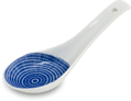 Lyžica porcelánová modrá