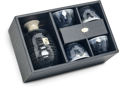 Set na sake modrý (pre 4 osoby) EDO JAPAN