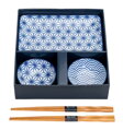 Set na sushi pre 2 osoby modrý vzor TOKYO