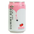 Nápoj O´s Bubble Gummy Boba sójové mlieko jahoda 315ml