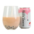 Nápoj O´s Bubble Gummy Boba sójové mlieko jahoda 315ml