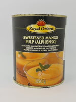 Balenie mangového pyré Alphonso Royal Orient 850 g