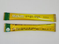 Hygienické balenie instantnej kórejskej kávy Maxim Mocha Mild 12g x 100 ks