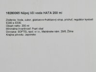 Slovenská etiketa sýteného nápoja Hata liči 200 ml