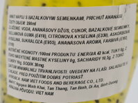 Slovenská etiketa nápoja Vinut s bazalkovými semienkami a ananásom 290 ml