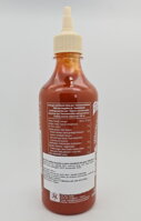 Slovenská etiketa omáčky Sriracha s extra cesnakom FGB 455 ml