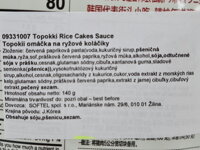 Slovenská etiketa pasty Tteobokki 140 g