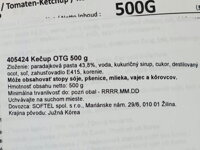 Slovenská etiketa kečup Ottogi 500 g