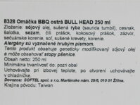 Slovenský dovozca omáčky Bull Head barbeque 250 ml