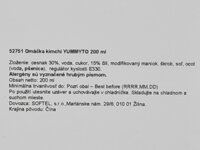 Slovenská etiketa omáčky na prípravu kimči Yummyto 200 ml