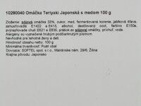 Slovenská etiketa omáčky Teriyaki s medom 100 g