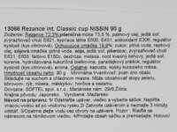 Slovenská etiketa instantných rezancov Soba classic Nissin cup 90 g