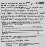 Slovenská etiketa rezancov jin ramen Otogi jemné 120 g