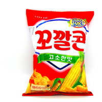 Balenie kórejských kukuričných čipsov Lotte 72 g