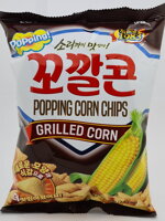 Balenie kórejských kukuričných čipsov Lotte 72 g