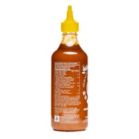 Zloženie čili omáčky Sriracha žltá Flying Goose Brand 455 ml