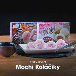 Mochi koláčiky so sladkou fazuľkou a kokosom