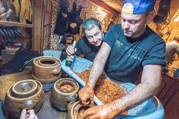 kimchi príprava, Kimči nakladanie