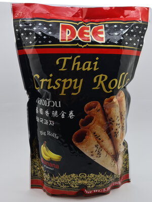 Thajské chrumkavé rolky banánové 150g
