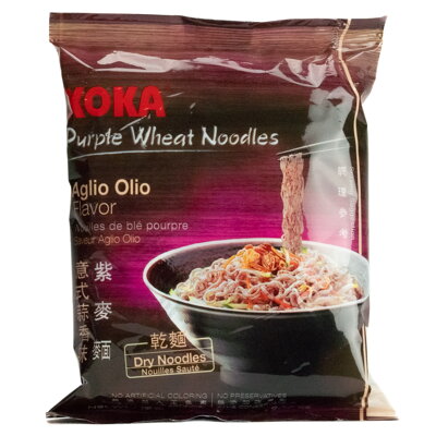Polievka fialové pšeničné rezance Aglio Olio KOKA 60g