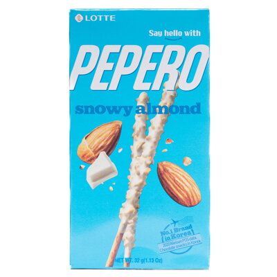 Tyčinky Pepero mandľové s bielou čokoládou 32g