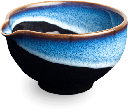 Porcelánová matcha miska Katakuchi modrá 12,5cm