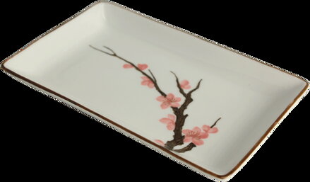 Porcelánový tanier na sushi Sakura 20x13cm