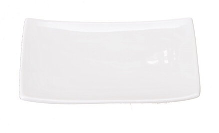 Podnos porcelánový biely 20,5x13cm