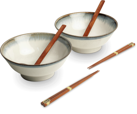 Ramen set 2 misiek Aurora 22cm EDO JAPAN