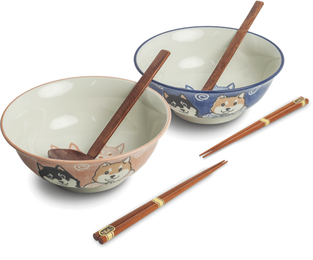 Ramen set 2 misiek Shiba 20,5cm