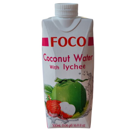 Kokosová voda so šťavou z liči 100% 500ml