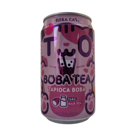 Bubble Tea mliečny čaj Taro Boba Cat 315ml