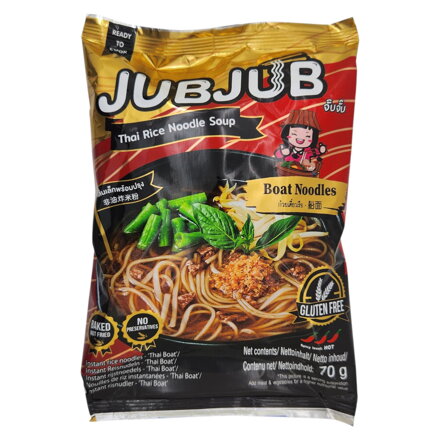 Bezlepkové instantné ryžové rezance JUBJUB ThayBoat 70g