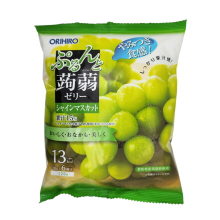 Konjak želé s príchuťou bieleho hrozna ORIHIRO 120g