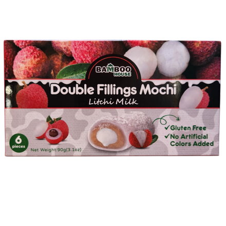 Koláčiky ryžové Mochi dvojitá náplň liči mlieko 90g