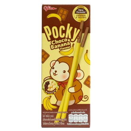 Tyčinky Pocky čokoládovo-banánové GLICO 25g