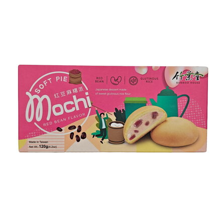 Koláčiky ryžové Mochi červená fazuľa Soft Pie 120g