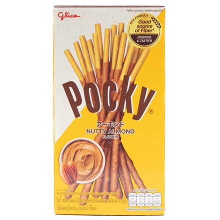 Tyčinky Pocky mandľový krém v čokoláde GLICO 39g