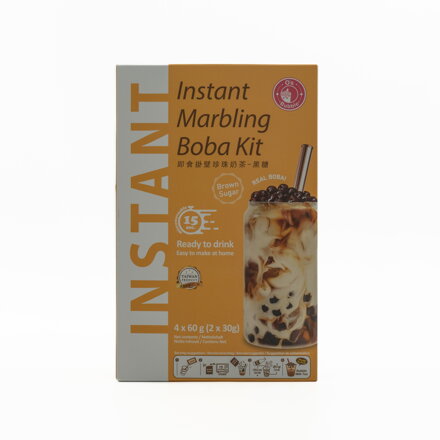 Sada Bubble tea  hnedý cukor 4ks-240gr.