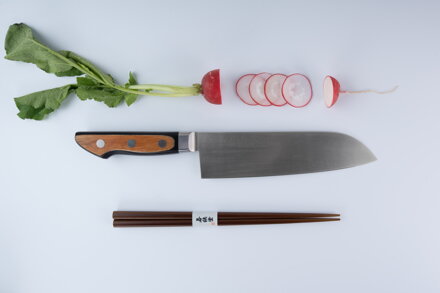Japonský nôž TUS Santoku TAKAYUKI 180mm